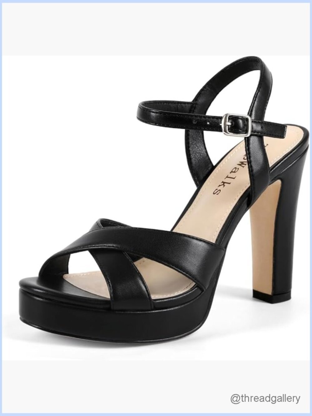 Platform Chunky Heel Sandals Open Toe Ankle Strap Wedding Party